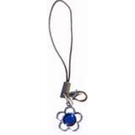 Jewelry Cell Phone - Cell Phone Strap-Blue Flower