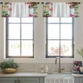 thumbnail image 3 of LALILO Kitchen Curtain Valance Christmas Decoration Christmas Rod Pocket Window Curtain 52"x 18" Set of 2, 3 of 5