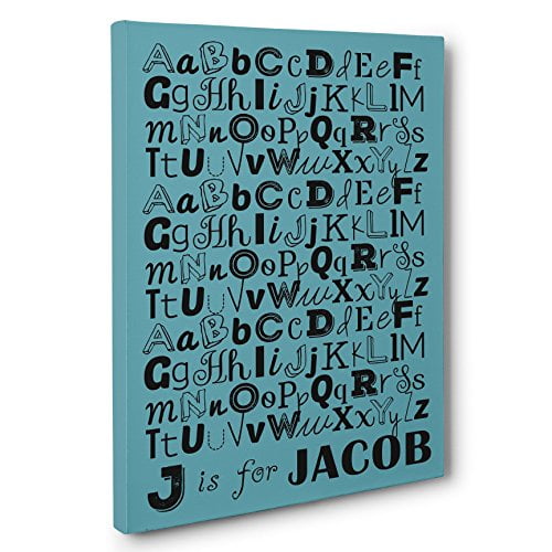 Digital Print Custom Alphabet Name Print Baby Shower Gift ABC's Gift for New Moms Playroom Art Minimalist Kids Art Nursery Art