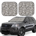 thumbnail image 1 of Wukai Heart Leopard Car Front Windshield Sun Shade,Sun Visor Shield Block Automotive Interior Protector Blocks UV Rays-Large, 1 of 6