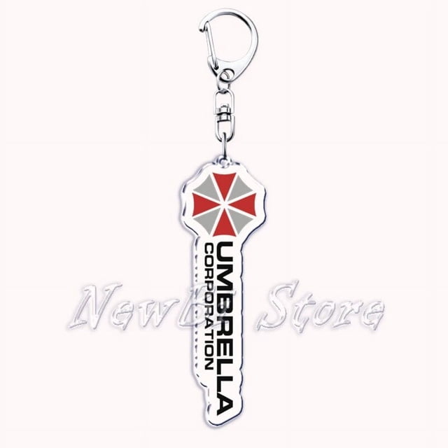 Horrorible Zombie Game Keychain for Accessories Bag Umbrella Leon Sign Logo Pendant Key Chain Ring Keychains Jewelry Fans Gift