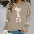 thumbnail image 3 of ZyeKqe Sweatshirts for Women Plus Size Valentines Day Pullover Tops Fleece Lined Long Sleeve Loose Casual Fashion Shirts, 3 of 6