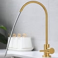thumbnail image 3 of Bgsha Kitchen Filtered Faucet Stainless Steel Direct Purifier Direct Drinking Tap Single Cold Water Sink Faucet Gold Water Faucet, 3 of 4