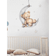 thumbnail image 3 of Calcomanía de vinilo para pared pegatina artística decoración creativa para el hogar Vinil para pared vinil decorativo para cuarto de niña osito durmiendo pegatina para recamara decoracion del hogar Nu Labs Vinil Decorativo Osito Durmiendo, 3 of 5