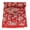 Red, variant on Vintage Floral Kantha Quilt, Red Cotton Bedspread with White Stitched Pattern, Kantha Gudri (Twin Size - 60" x 90")