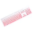 thumbnail image 2 of Keyboard Protector for KB216 Wired Keyboard Compatible Ultra Thin Waterproof Pink Silicone Cover Fits US Layout, 2 of 5