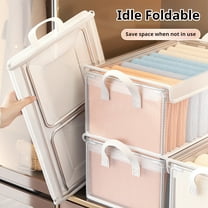 PVC Clothing Storage Box, Transparent Wardrobe Organizer with Steel Frame, Foldable Closet Storage Bin for Clothes, Pants, Blankets, Heavy Duty Collapsible Storage Container