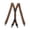 Khaki, variant on Heavy Duty Clip On Suspenders for Men Elastic Braces with 4 Strong Metal Clips 1.5 Inch Width X Back Style Formal Wear