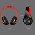 thumbnail image 6 of Leyeet Over-Ear Wireless Bluetooth Headphones, Foldable Multi-mode Wireless Headphones with Built-in Microphone, Wireless Over Ear Headset for Travel, 10-Hour Playtime, Black, 6 of 9