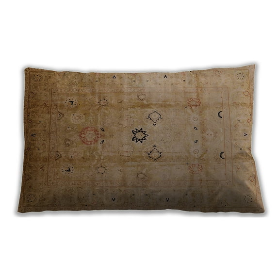 Ahgly Company Indoor Rectangular Mid-Century Modern Lumbar Throw Pillow, 13 inch by 19 inch