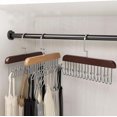 thumbnail image 2 of EKEFE 2 Pcs Tie Rack Bra Hanger Belt Hanger (Dark Brown), 2 of 4