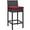 Espresso Red, variant on Modway Convene Outdoor Patio Fabric Bar Stool in Espresso Red