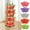 Green, variant on Stackable 3-Tier Strawberry Planter Pot for Vertical Gardening | Space-Saving Plastic Plant Container with Side Planting Pockets | Indoor Outdoor Use for Strawberries Herbs Flowers | 1-Pack