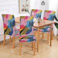 thumbnail image 2 of Yayeee 4 Pack Dining Chair Covers Stretch Parson Chairs Slipcovers Seat Protector, Stripes Pattern, 2 of 6