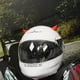 thumbnail image 5 of Cuernos para casco de moto rojos Adorno Kinlley, 5 of 7