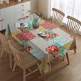 thumbnail image 2 of Pioneer Flower Floral Print Pattern Rectangle Tablecloth 60"x84",Waterproof Polyester Rectangle Table Cloth, Wipeable Spillproof Polyester Tablecloth for Dining, Camping, Indoor and Outdoor, 2 of 5