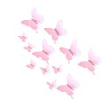 thumbnail image 3 of Toystoory 12 Uds. Adhesivo 3D estéreo de simulación Scalewing para dormitorio, pegatina decorativa de PVC para pared, decoración extraíble Decoración del hogar rosado, 3 of 3