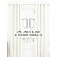 thumbnail image 6 of Thermal-Insulated 100% Total Blackout Grommet Window Curtains 84" Long in Ivory by Comfort Canopy (Set of 2), 6 of 7