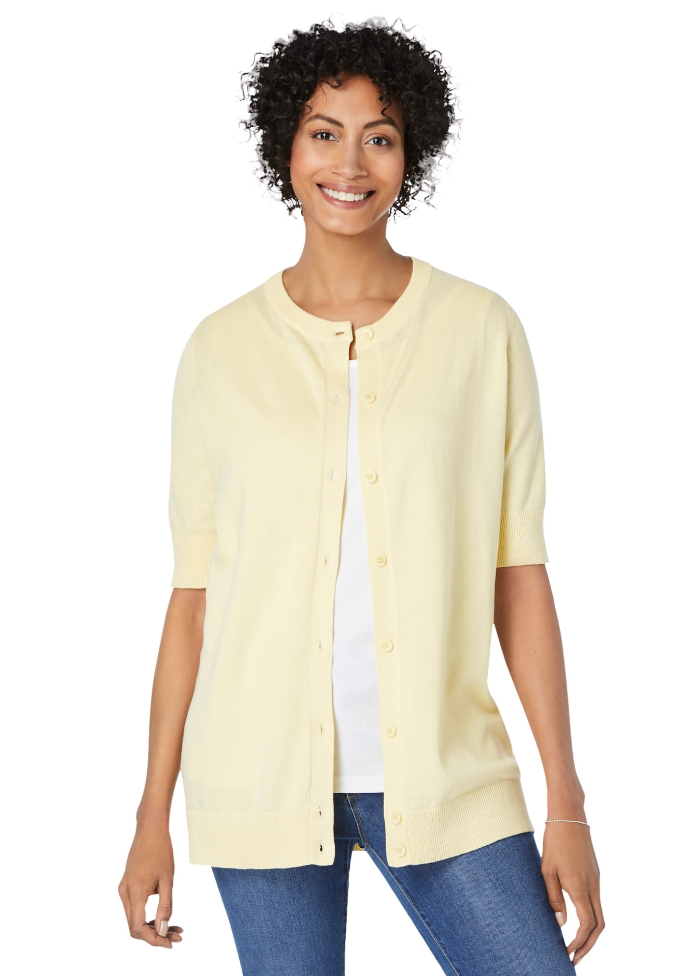elbow sleeve cardigan