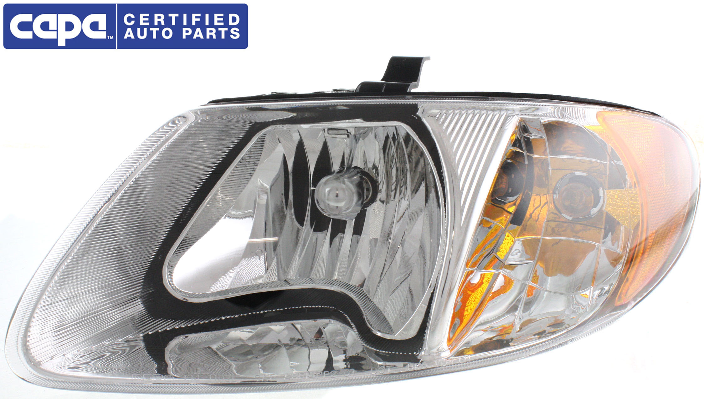 Headlight Compatible With 2001-2007 Dodge Grand Caravan Chrysler Town and Country Left Driver Halogen With bulb(s) CAPA Certified