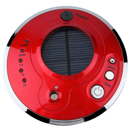 Portable Car Home Solar Anion Air Humidifier Aroma Diffuser Air Purifier Ionizer Anion Aromatherapy Humidifier,Red