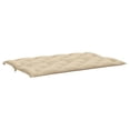thumbnail image 1 of Claire 2pc Outdoor Cushion for Bench, Tufted Beige Oxford Fabric, 1 of 1