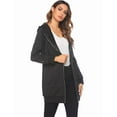 thumbnail image 5 of Zeagoo Women's Zip Up Hoodies Long Sleeve Fall Fleece Jacket Casual Oversized Tunic Hooded Sweatshirt With Pockets Winter Coats, 5 of 10