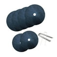 thumbnail image 2 of xinxixnxx 6Pcs Non Woven Cloth Tree Protection Weed Mats with Stakes for Gardens Plant, 2 of 9