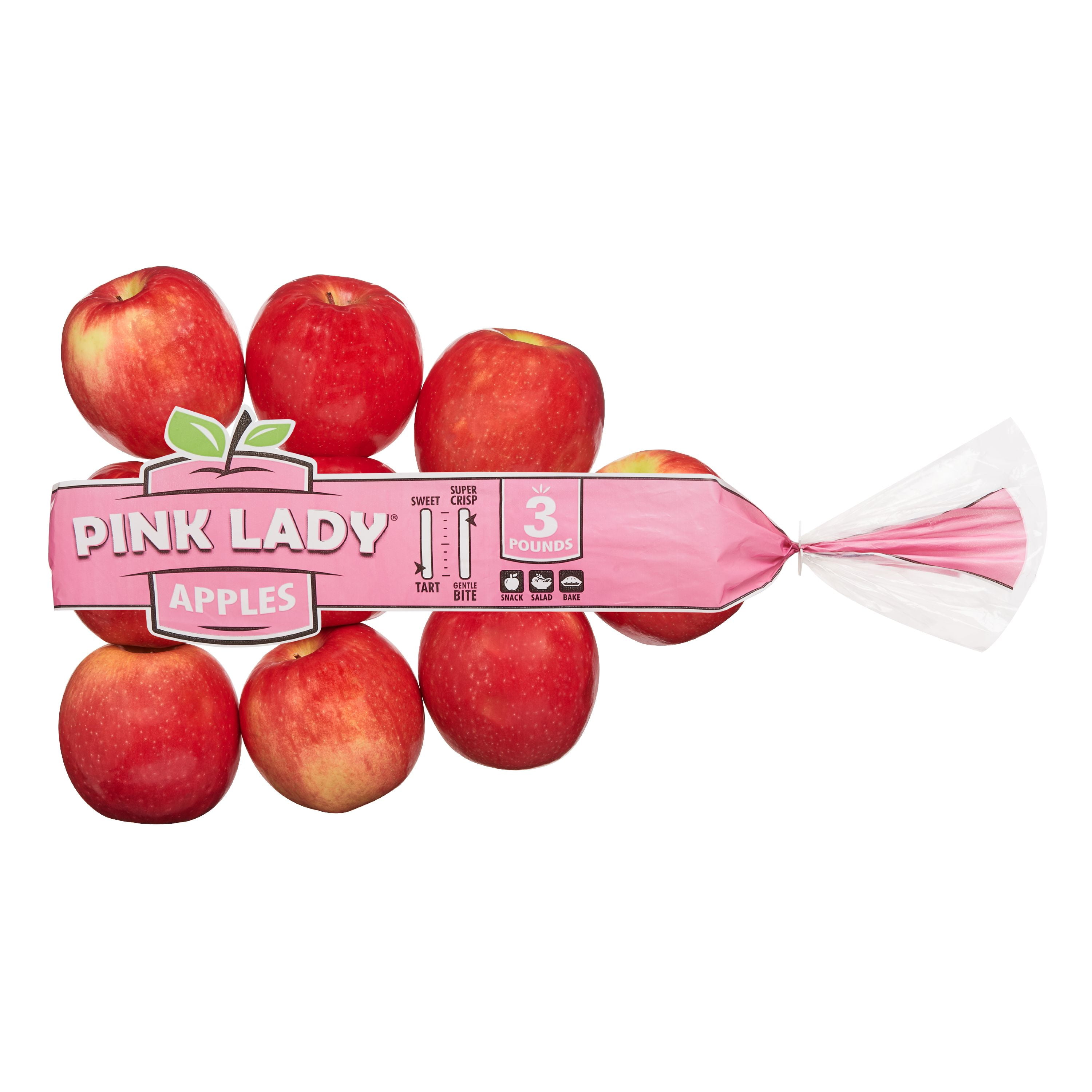 Pink Lady Apples 3lb Bag Walmart Com