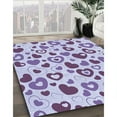 thumbnail image 3 of Ahgly Company Machine Washable Indoor Square Transitional Heavenly Blue Area Rugs, 8' Square, 3 of 7