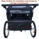 thumbnail image 4 of Booyah Strollers Double Child Baby Bike Bicycle Trailer, Jogger, Stroller with Suspension (Green), 4 of 5