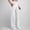 White, variant on Women's Bootcut Yoga Pants High-Waisted Flare Pants Skinny Split Hem Trousers with Pockets