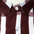 thumbnail image 5 of IROINNID Long Sleeve Shirts for Men Cozy Shirt Business Turndown Collar Blouse & Shirt Reduced,Burgundy, 5 of 9