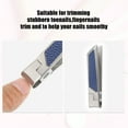 thumbnail image 5 of Unique Bargains 1 Pc Nail Clippers for Nail Care Sharp Nail Clipper for Men and Women Silver Tone Blue Stainless Steel, 5 of 7