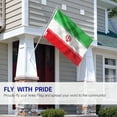 thumbnail image 3 of ANLEY Fly Breeze 3x5 Feet Iran Flag - Vivid Color and UV Fade Resistant - Canvas Header and Double Stitched - Islamic Republic of Iran Flags Polyester with Brass Grommets 3 X 5 Ft, 3 of 6
