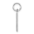 thumbnail image 2 of Diamond2Deal 14K Or Blanc Satin Taille Diamant Initiale Charme pour Femmes, 2 of 5