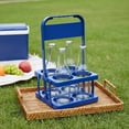 amagogo 1 Pack Beer Carrier Drink Rack Bottle Holder Foldable Plastic ...