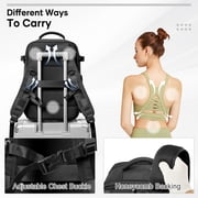 Vacuum Seal Compression Large Travel Backpack with Air Pump, Personal Item Airbag Carry on Backpacks Flight Approved, Airback Waterproof Work Compression Bags Travel Pump Business Laptop Suitcase