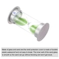 thumbnail image 3 of Uxcell 15 Minute Sand Timer, Sandy Clock, Count Down Sand Glass, Green Sands, 3 of 5