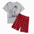 thumbnail image 3 of Pijamas familiares a juego de Navidad, conjunto de Pijamas cortos de Snowmies para niños, rompecabezas de diseño exclusivo, 3 of 3