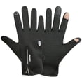thumbnail image 3 of Guantes con cremallera para los dedos, guantes cálidos para montar a caballo para hombre, para otoño e invierno, guantes para mujer resistentes al viento y a las salpicaduras de agua con pantalla, 3 of 4