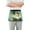 Cartoon Gnome Shamrock Gold, variant on Cute Girl with Rose Server Apron with 3 Pockets Waterproof Waitress Waist Short Apron for Man Woman 12 Inches