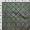 thumbnail image 3 of oneOone Georgette Viscose Fabric Diamond & Circle Block Printed Craft Fabric BTY 42 Inch Wide, 3 of 4