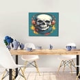 thumbnail image 5 of Picia Modern Hip-Hop Skull Pattern Decorative Picture – Unique Wall Art, Modern Canvas Print for Trendy Interiors (Horizontal), 5 of 6