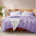 thumbnail image 1 of Duvet Cover Set - Soft Double Brushed Lavender Duvet Cover Twin/Twin XL, 2, 1 of 9