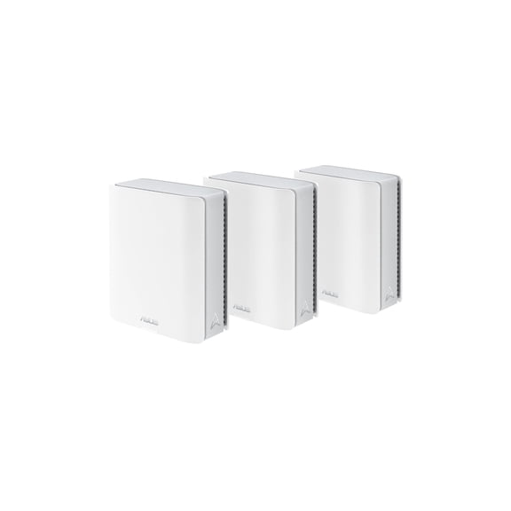 Restored ASUS ZenWiFi BT8 (3-Pack) Tri-Band WiFi 7 Mesh, 4G & 5G Mobile Tethering (Refurbished)