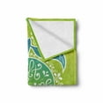 thumbnail image 2 of Tequila Soft Flannel Fleece Blanket, Green Tones Vibrant Ombre Design Salt Lime and Tequila Lettering on Flourish Lemon, Cozy Plush for Indoor and Outdoor Use, 70" x 90", Multicolor, by Ambesonne, 2 of 6