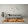 thumbnail image 3 of Ahgly Company Indoor Rectangle Patchwork Brown Transitional Area Rugs, 2' x 3', 3 of 4