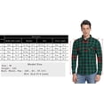 thumbnail image 4 of Uniexcosm Men's Flannel Shirt Long Sleeve Regular Fit Shirts, 4 of 6