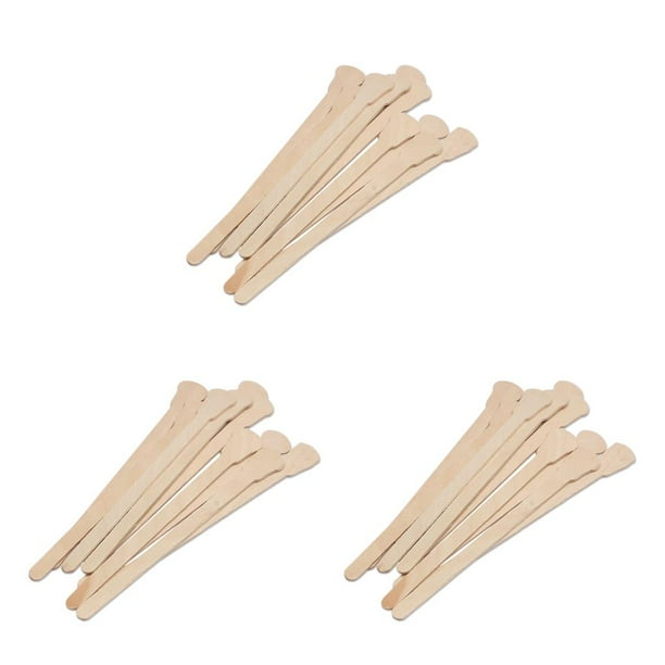 Vogacara Barra de cera para el cabello, herramienta de limpieza de desechable para encerar, pieza de madera, suministros de belleza para raspar, Type1 NO1 Vogacara CBP213362